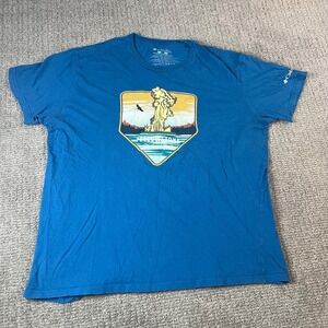 Columbia Yellowstone National Park Blue Graphic T-Shirt ADULT XL (0042)